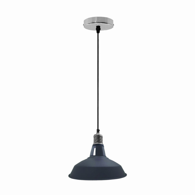 Metal Barn Slotted Shade Pendant