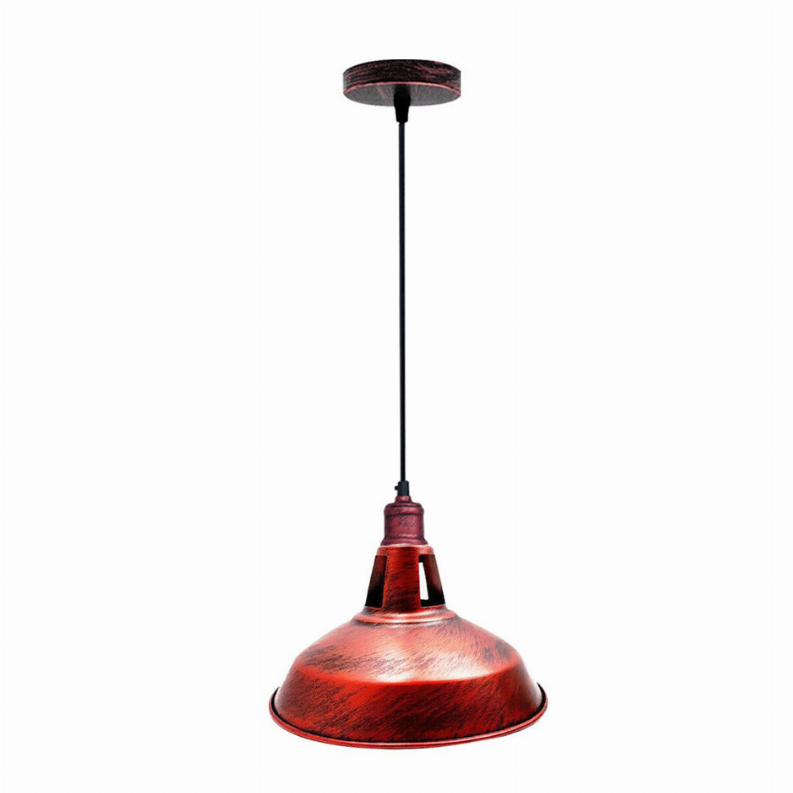 Metal Barn Slotted Shade Pendant