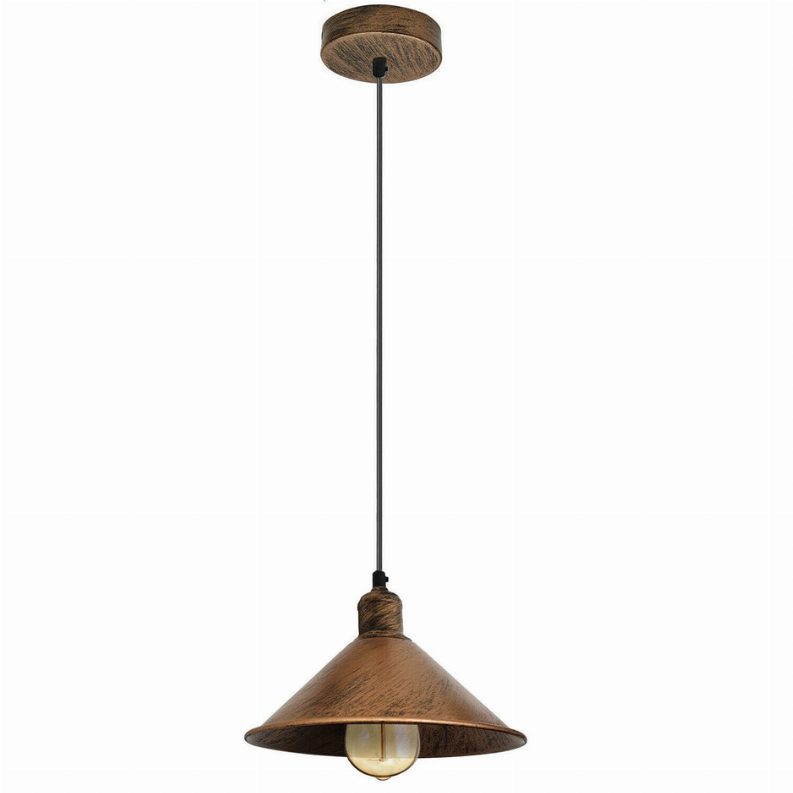 Metal Cone Shape Pendant Light