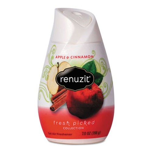 Renuzit Gel Air Freshener - 7 oz - Blissful Apple, Cinnamon - 12 / Carton