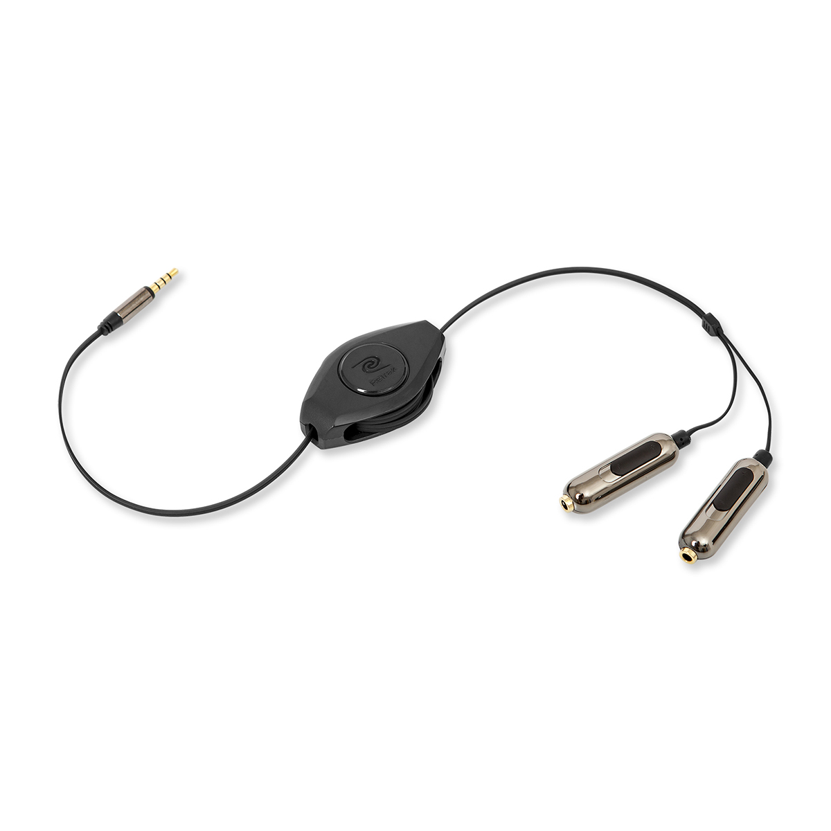 Premier Retractable Audio Splitter Cable