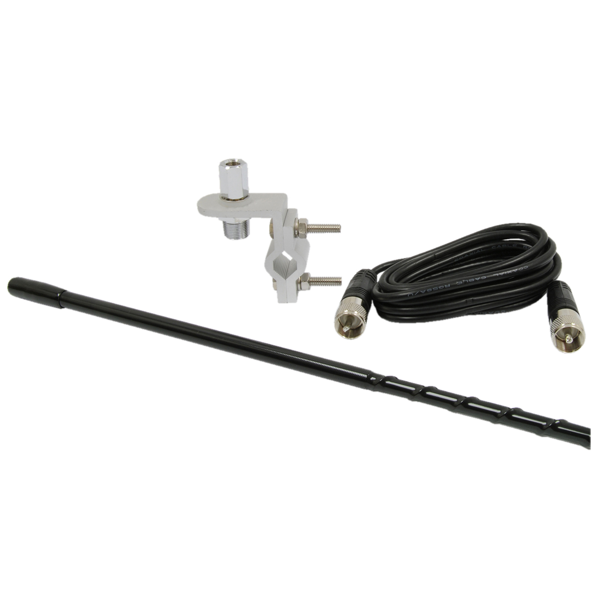 4ft CB Antenna Kit w/ 9ft Cable  Black
