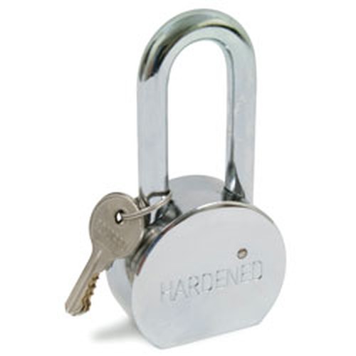 Steel Padlock Brass Cylinder 3 Keys 2.5