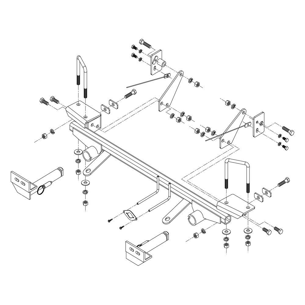 2014-2016 KIA SOUL TOW BAR MNTG BRKT KIT