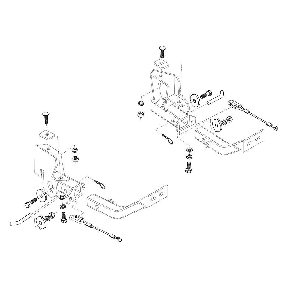 1996-1997 TOYOTA RAV4 TOW BAR MNTG BRKT KIT