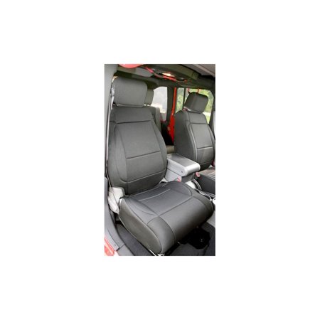 SEAT COVER KIT, FRONT, NEOPRENE, BLACK; 11-18 JEEP WRANGLER JK