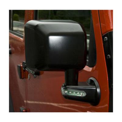 REPL. MIRROR WITH TURN SIGNAL INDICATORS,RH, 07-16 WRANGLER,BLACK