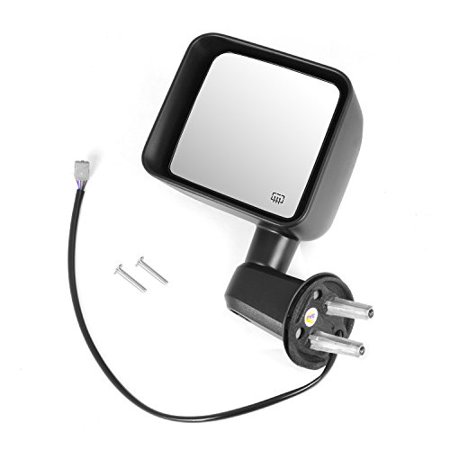 HEATED POWER MIRROR, LEFT, BLACK, 11-14 JEEP WRANGLER