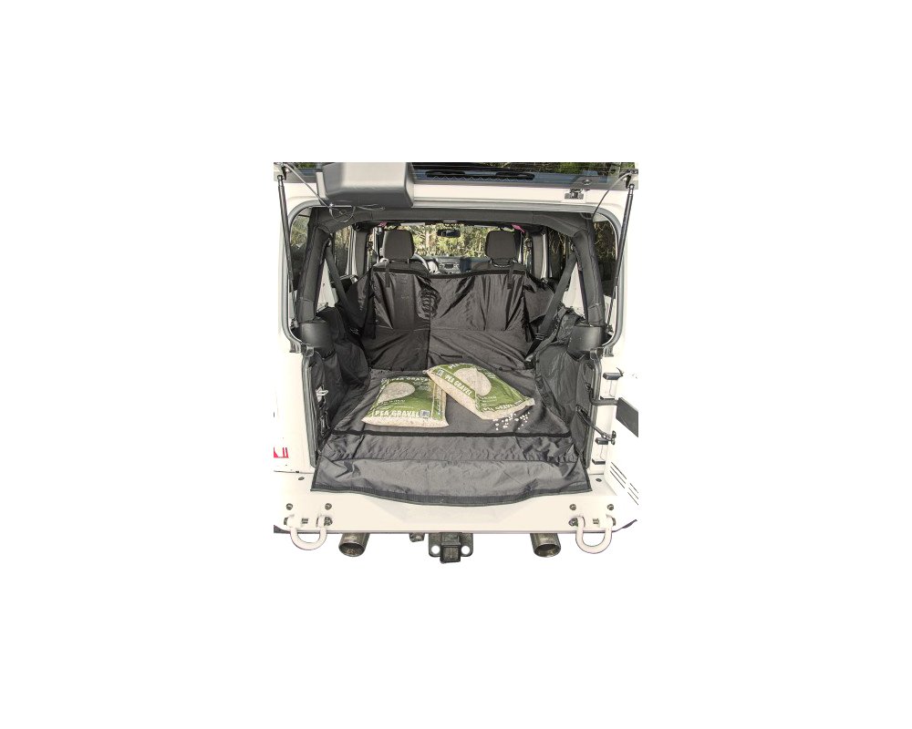 07-16 WRANGLER C3 CARGO COVER, WITHOUT SUBWOOFER BLACK