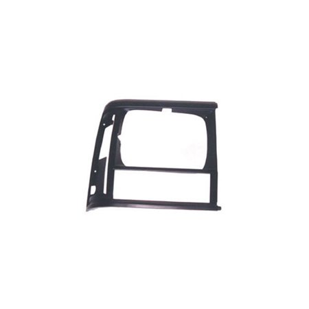 LH BLACK HEADLIGHT BEZEL, 84-96 JEEP CHEROKEE (XJ)