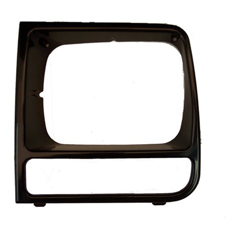 LH BLACK HEADLIGHT BEZEL, 97-01 JEEP CHEROKEE (XJ)