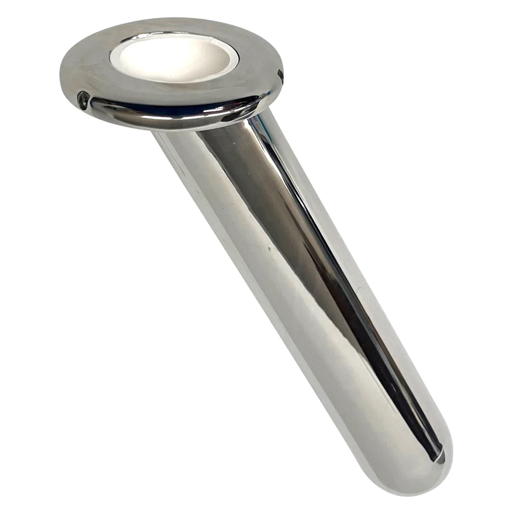 Rupp Large Stainless Steel Bolt-less Rod Holder - 30°