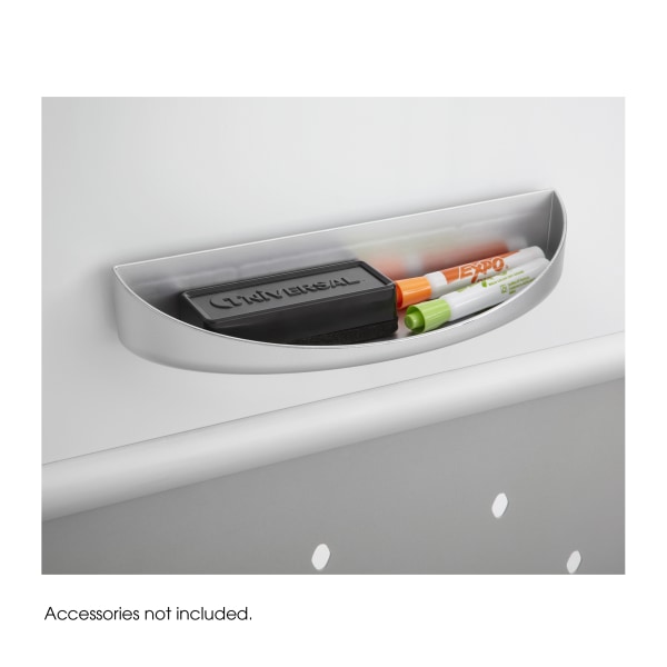 Rumba Whiteboard Screen Accessories, Eraser Tray, 12 1/4 x 2 1/4, Silver