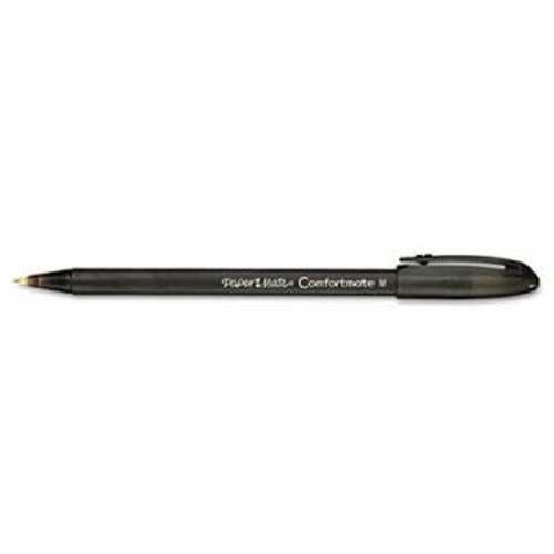 ComfortMate Ballpoint Stick Pen, Black Ink, Medium, Dozen