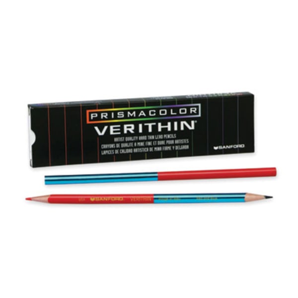 Verithin Double-Ended Colored Pencils, Blue/Red, Dozen