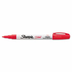 Permanent Paint Marker, Fine Point, Red