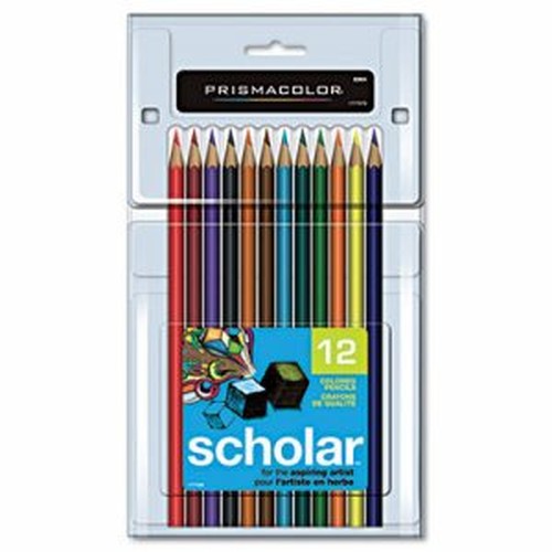 Scholar Colored Pencil Set, 2B, 12 Assorted Colors/Set