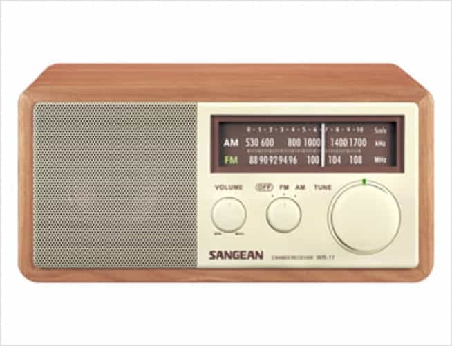 AM/FM Analog Wooden Cabinet Radio Ac Dc