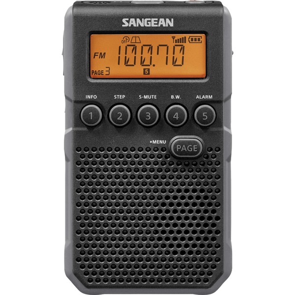 SANGEAN DT800BK BLACK AND GRAY AM/FM NOAA WEATHER ALERT RADIO