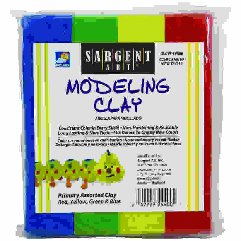 Modeling Clay, Primary Colors, 1 lb