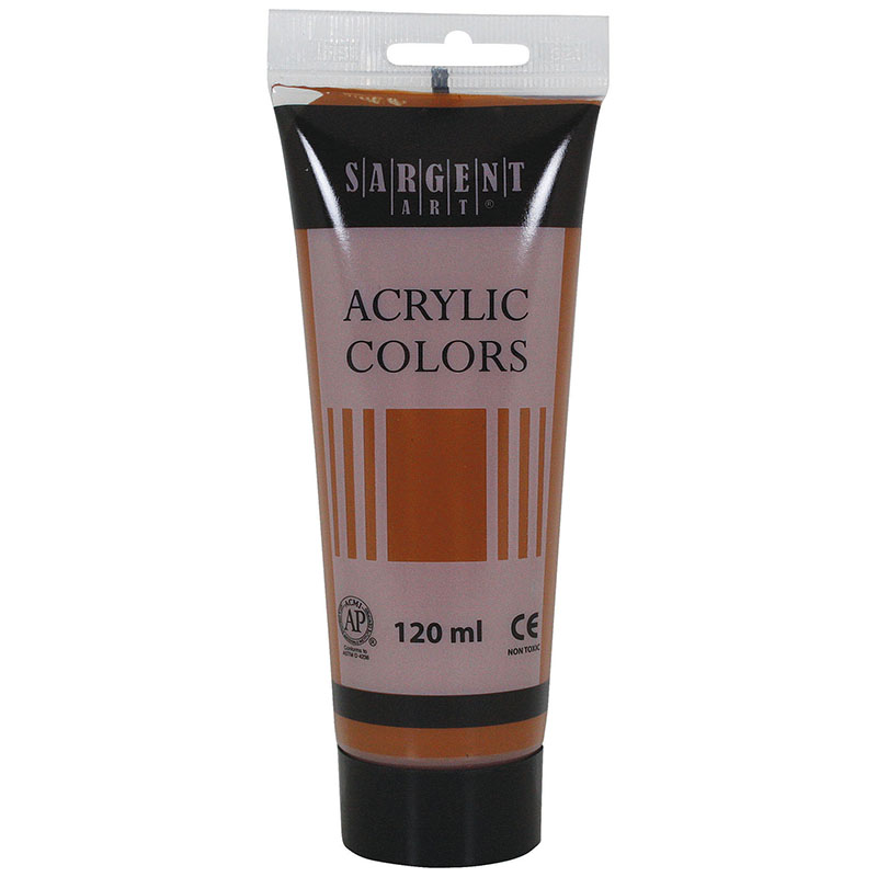 Acrylic Paint Tube, 120 ml, Raw Sienna