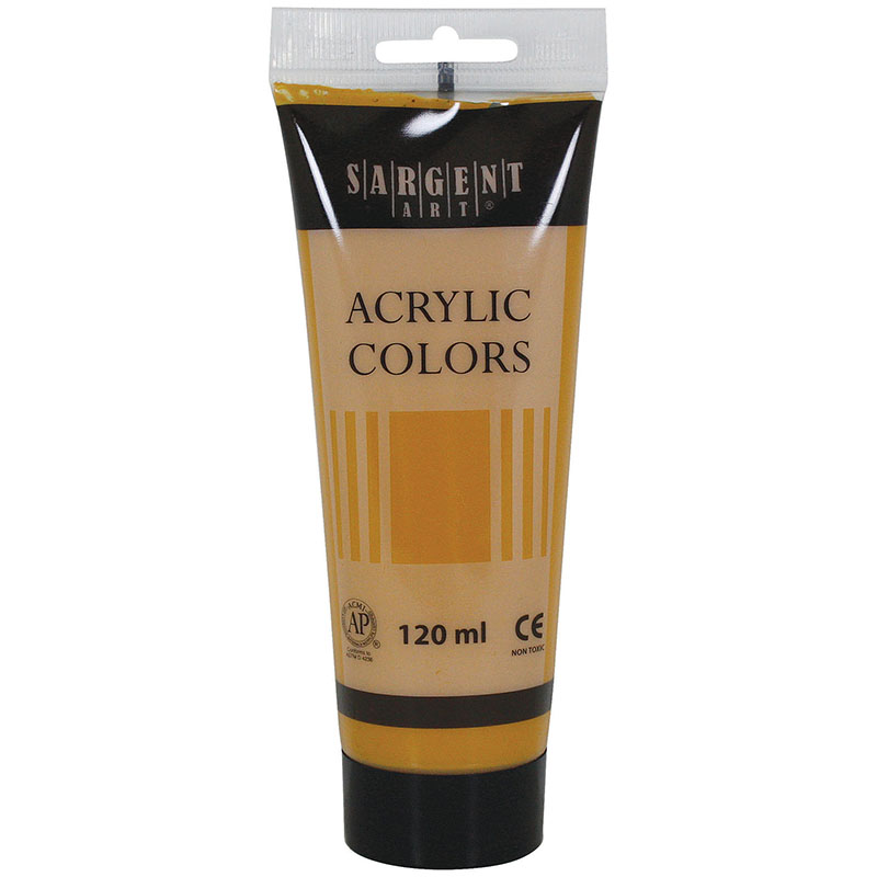 Acrylic Paint Tube, 120 ml, Yellow Ochre