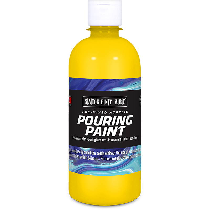 Acrylic Pouring Paint, 16 oz., Yellow