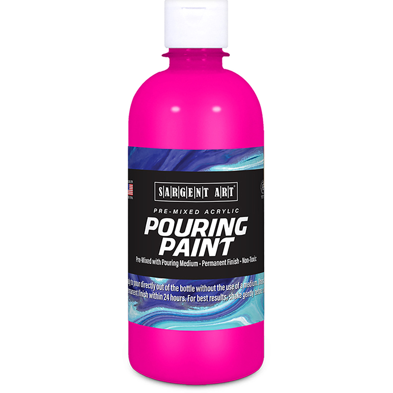 Acrylic Pouring Paint, 16 oz., Magenta