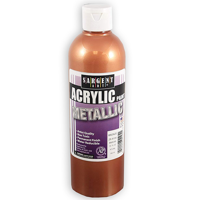 Metallic Acrylic Paint, 16 oz, Bronze