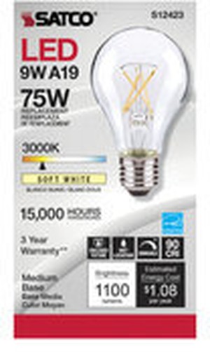 S12423 10.5W LED A19 BULB