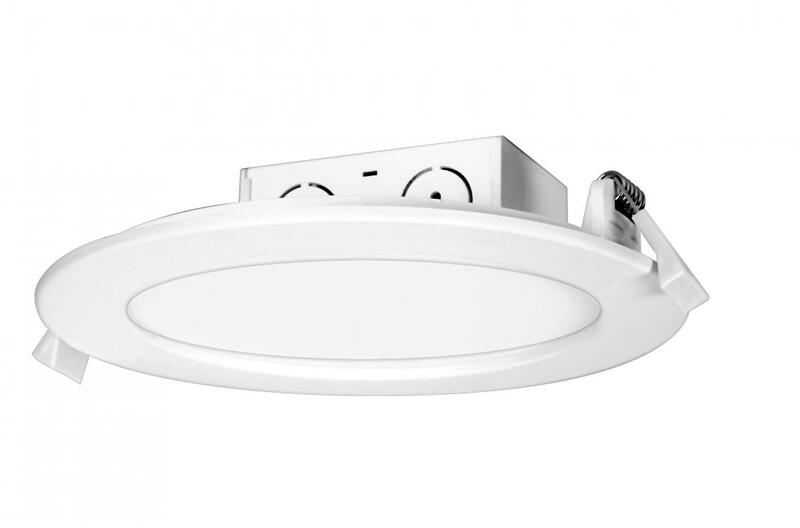 11.6 watt LED Direct Wire Downlight; Edge-lit; 5-6 inch; 3000K; 120 volt; Dimmable