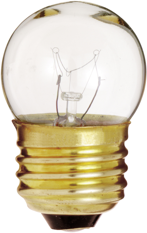 7.5 Watt S11 Incandescent; Clear; 2500 Average rated hours; 40 Lumens; Medium base; 120 Volt; Carded