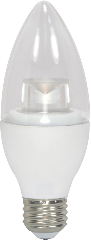 4.5 Watt; B11 LED; 3000K; Medium base; 120 Volt