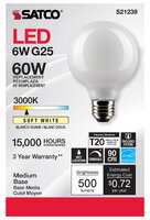 S21239 6W LED G25 GLOBE BULB