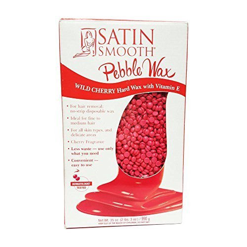 Satin Smooth SSWBCHG Wild Cherry Pebble Wax With Vitamin E Is