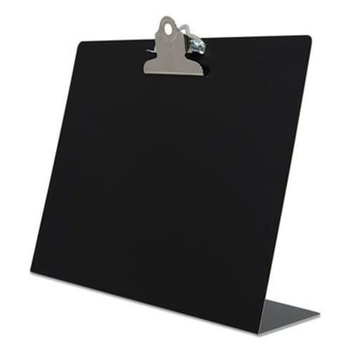 Free Standing Clipboard, Landscape, 1" Clip Capacity, 11 x 8.5 Sheets, Black