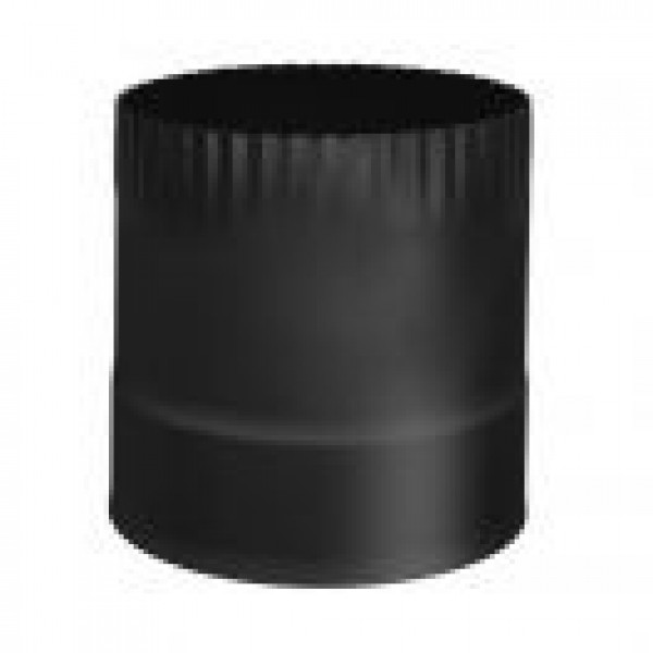 7" STOVE CONNECTOR SINGLE WALL BLACK