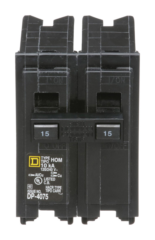 Hom215 15A Double Pole Breaker