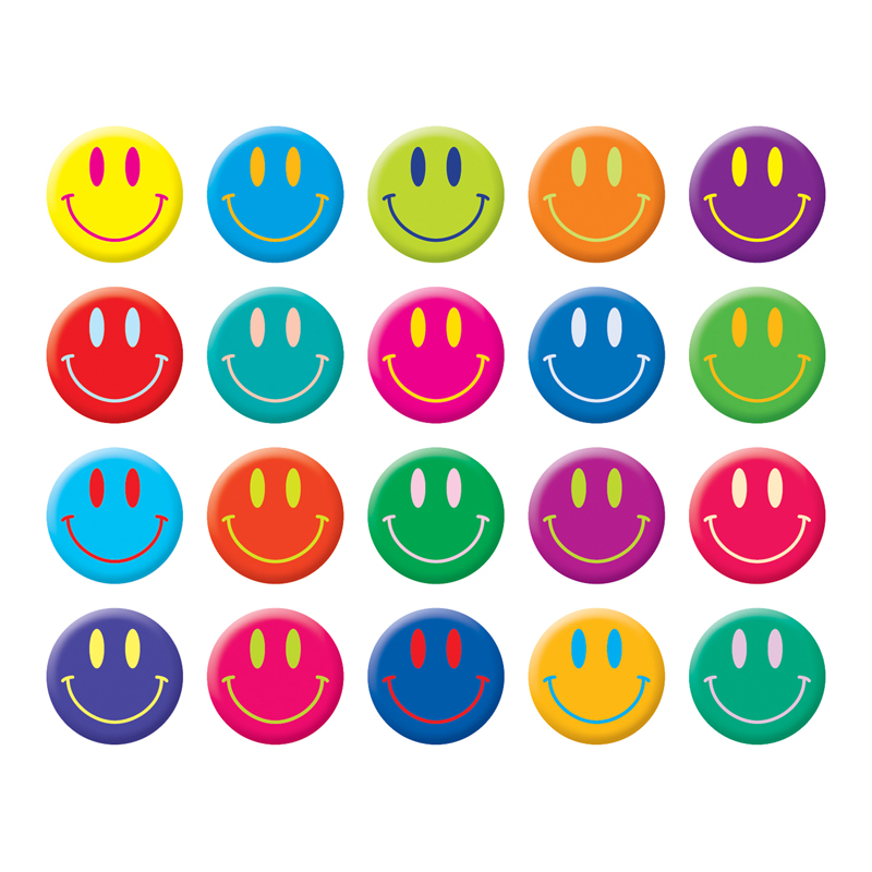 Smiley Faces Stickers, Pack of 200
