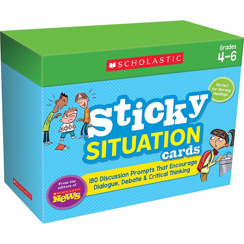 Scholastic News Sticky Situation Cards: Grades 4-6