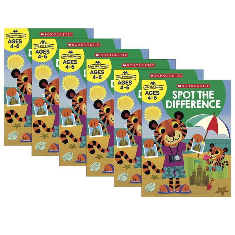 Little Skill Seekers: Spot the Difference Activity Book, Pack of 6