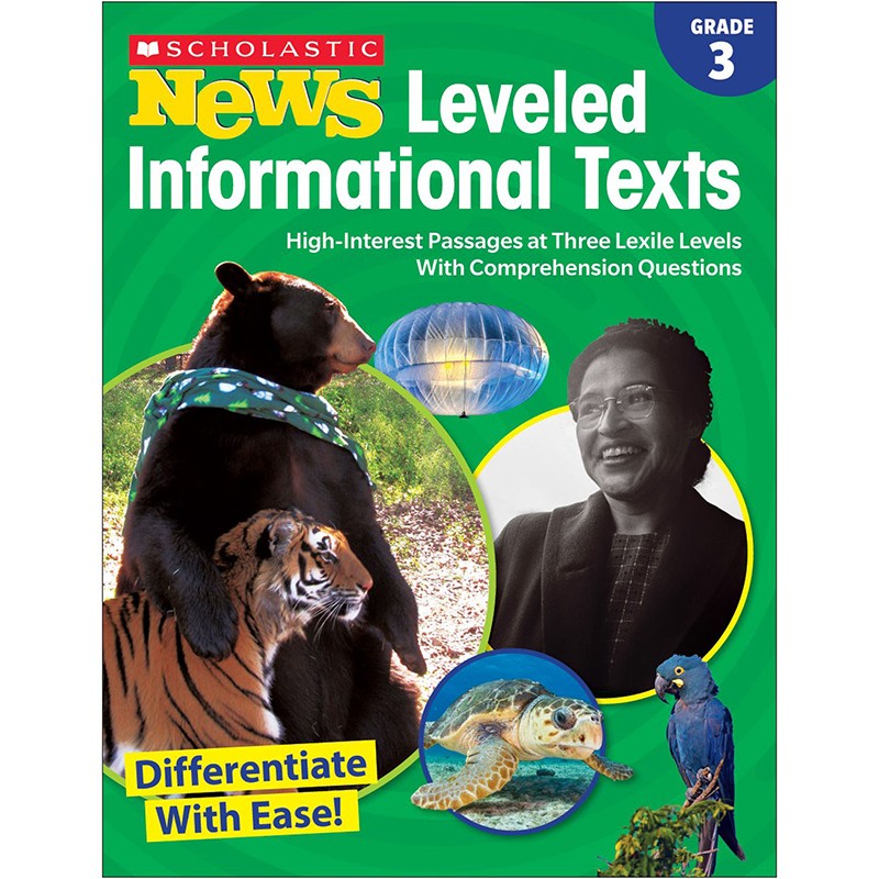 News Leveled Informational Texts Workbook, Grade 3