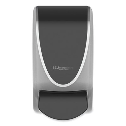 Transparent Manual Dispenser, 1 L, 4.92 x 4.5 x 9.25, Black/Chrome, 15/Carton