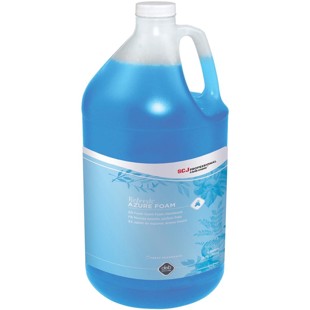 SC Johnson Fresh Apple Refill Foam Hand Soap - Fresh Apple Scent - 1 gal (3.8 L) - Dirt Remover, Kill Germs - Hand - Blue - Anti