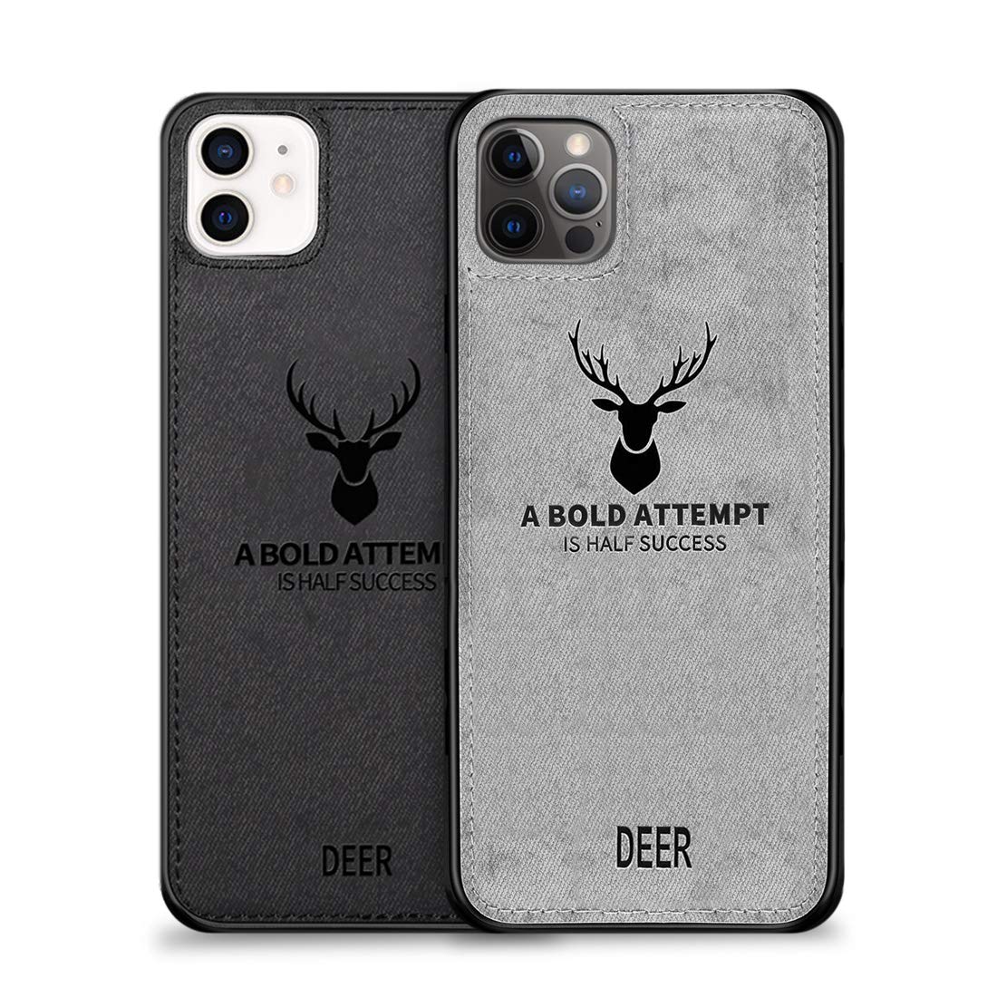 SUNGALE IP12L-DEER-W GRAY LUXURY SOFT TExTURE DEER PATTERN