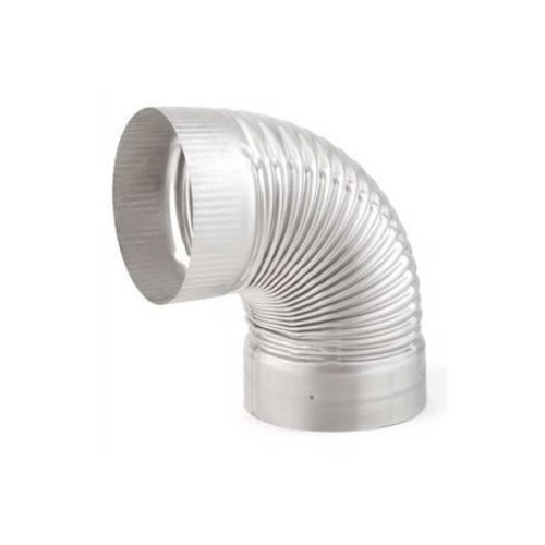 6" Heatfab 304-Alloy Stainless Steel 90-Degree Sectioned Elbow - 4614SS