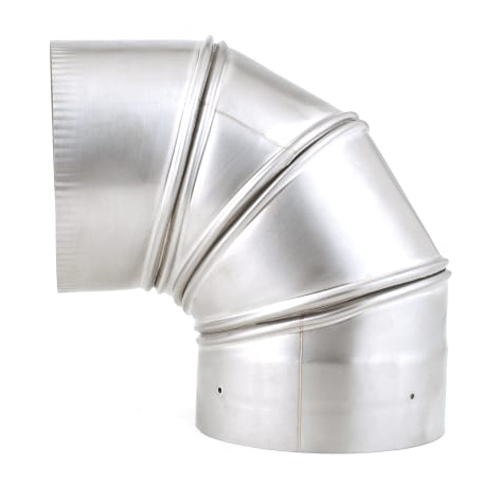 9" Heatfab 304-Alloy Stainless Steel 90-Degree Sectioned Elbow - 4914SS