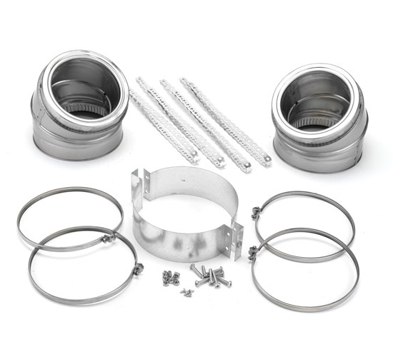 7" Selkirk SuperVent 15-Degree Elbow Kit - JSC7SEK