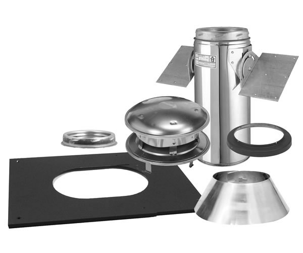 8" Selkirk Ultra-Temp Stainless Pitched Ceiling Support Kit - 208621