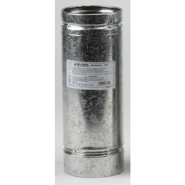 3" Galvanized 6" PelletVent Pipe Length - 243006